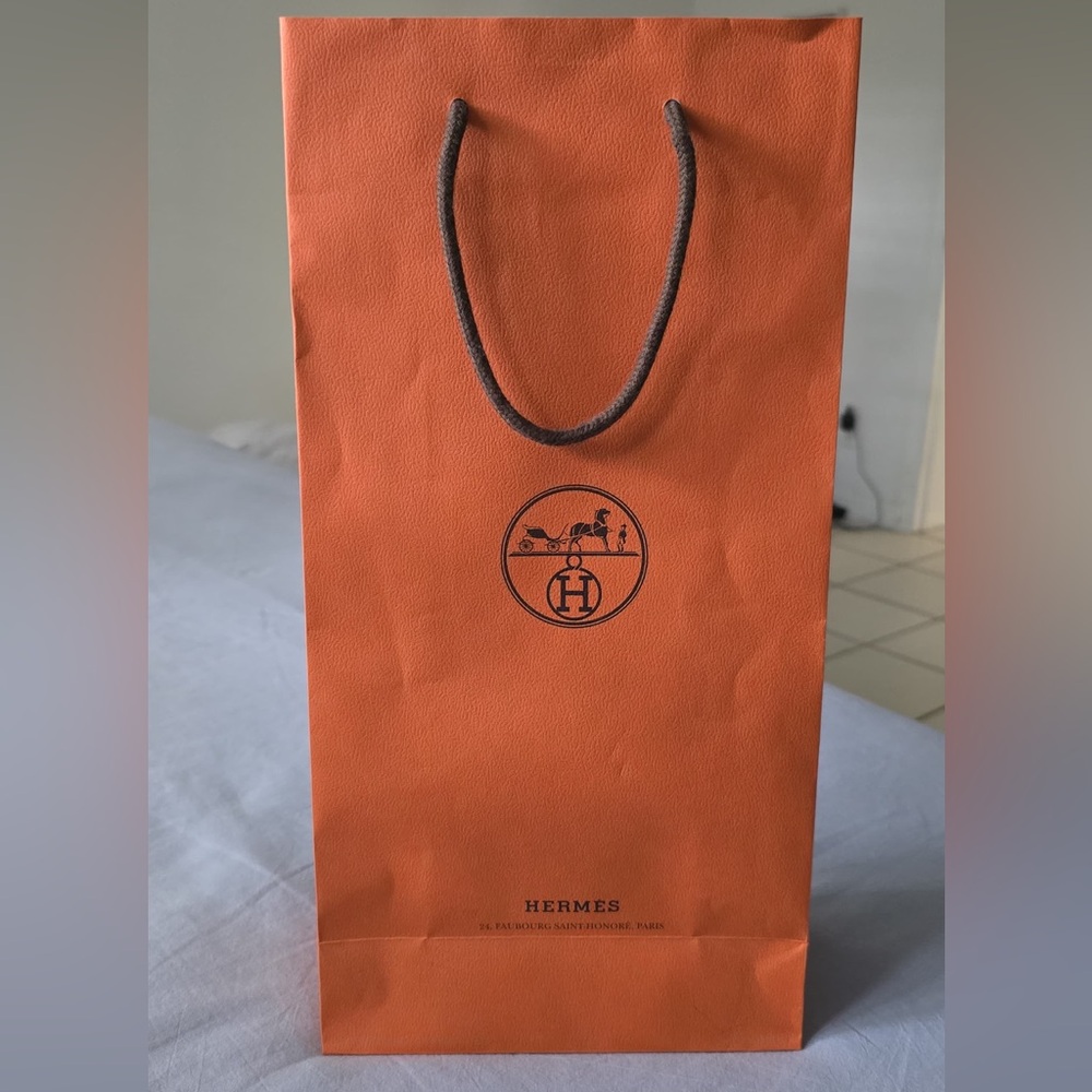 Hermès Orange Shopping Bag